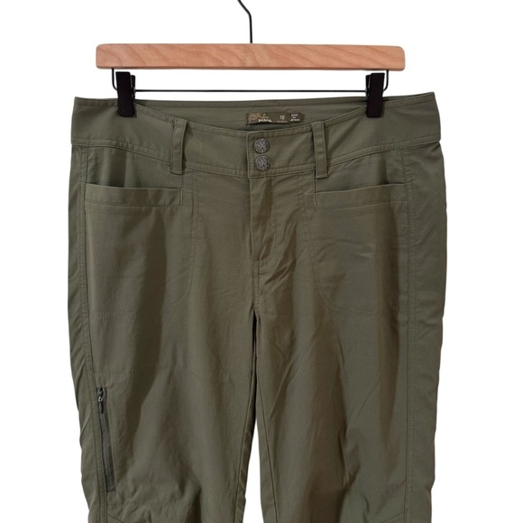 Prana Keeley Pant Forrest Green Size 10 - Picture 3 of 13